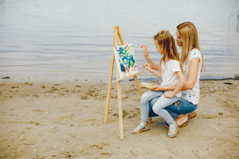 Pintar en la playa